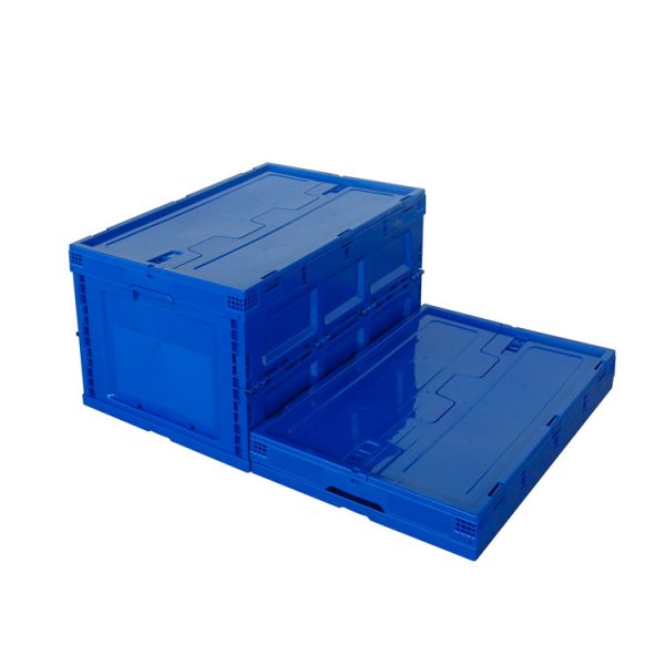 collapsible plastic container with lid