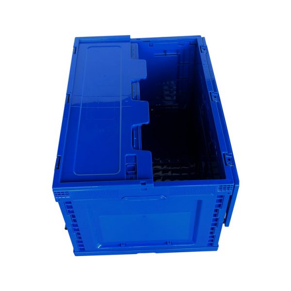 collapsible plastic container with lid