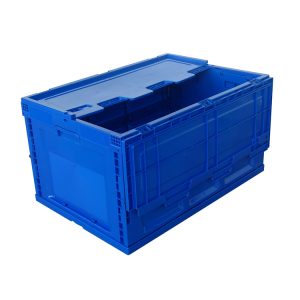 collapsible plastic container with lid