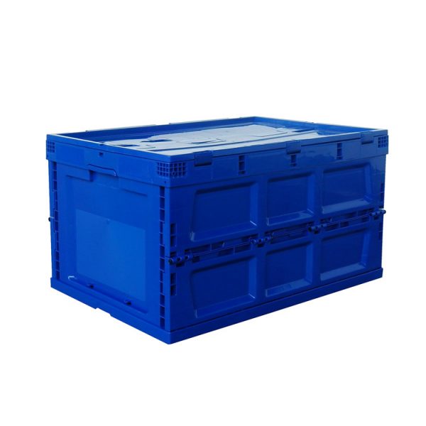 collapsible plastic container with lid