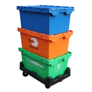 Plastic moving totes,Plastic moving bins, cheap Round trip totes