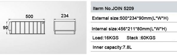 plastic parts bins stackable