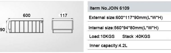 plastic spare parts bins