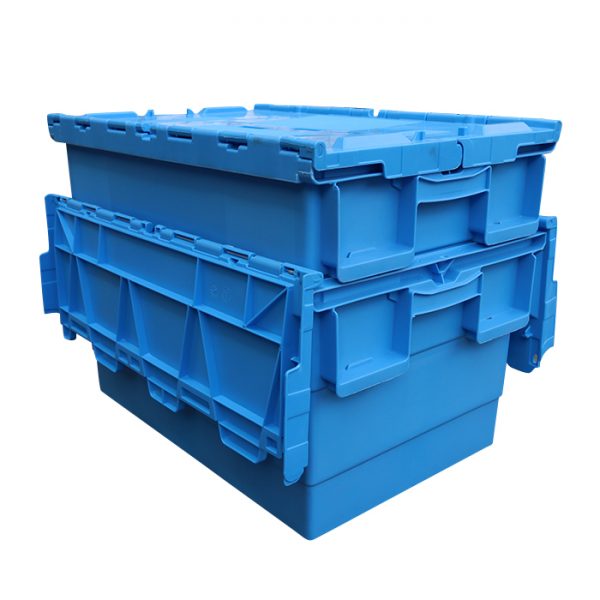 small plastic boxes with hinged lids