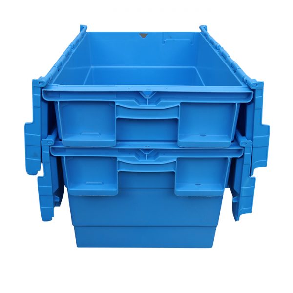 small plastic boxes with hinged lids